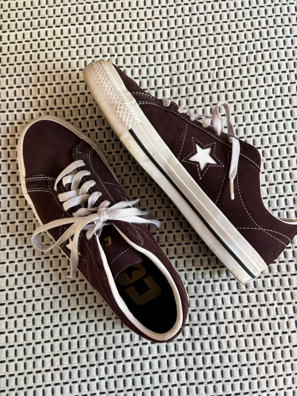 Converse one star suede sneakers